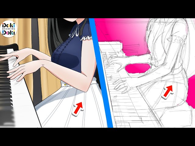 Easy Skirt Fix｜Pro Illustration Correction  [Art Advice ]