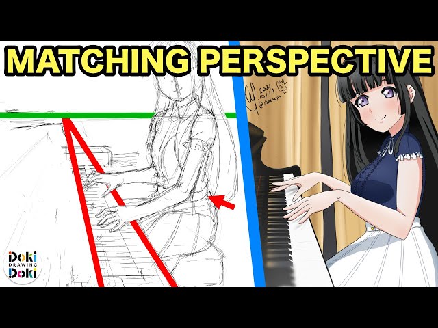 Drawing in Perspective: Character and Background｜Pro Illustration Correction  [Art Advice]