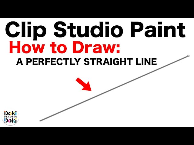 How to Draw a Straight Line [Clip Studio Paint Pro]