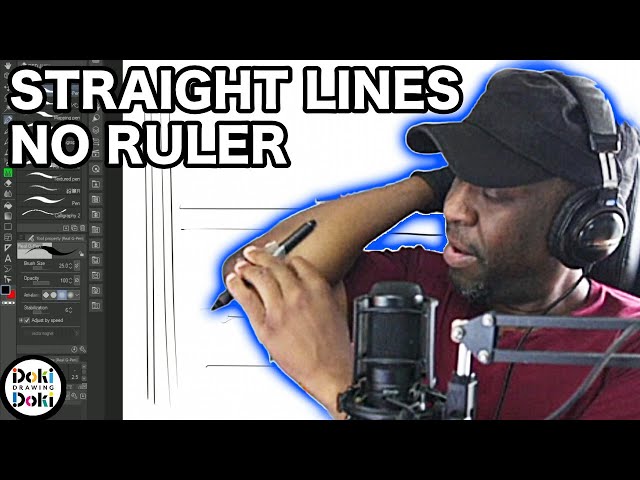 How to Draw a Straight Line Without a Ruler [Clip Studio Paint Pro]