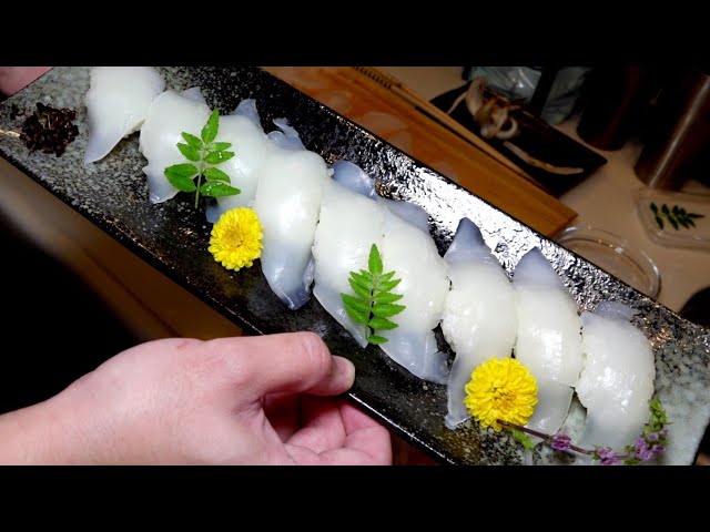 世界一美味いイカ寿司が食べたい！この動画を真似すれば食べれます。