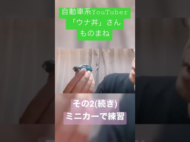 自動車系YouTuber「ウナ丼」さんものまね　その2(つづき)