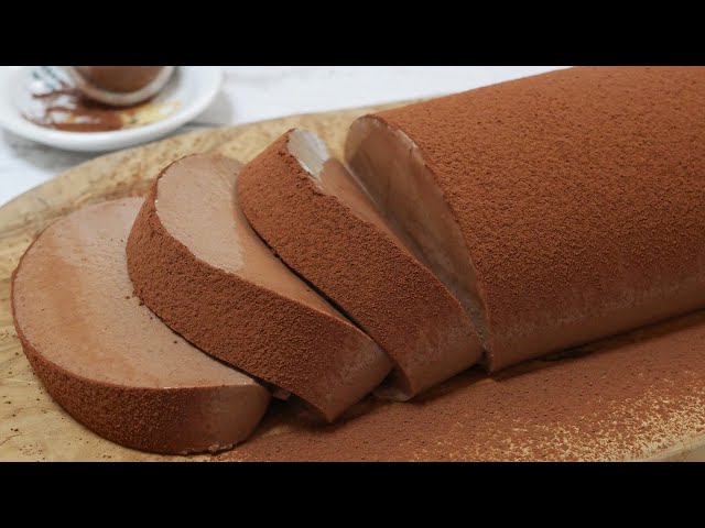 チョコレートムースケーキ'22【ゼラチンで作る天使の食感】2022 chocolate mousse cake【it's a No-Bake simple recipe】