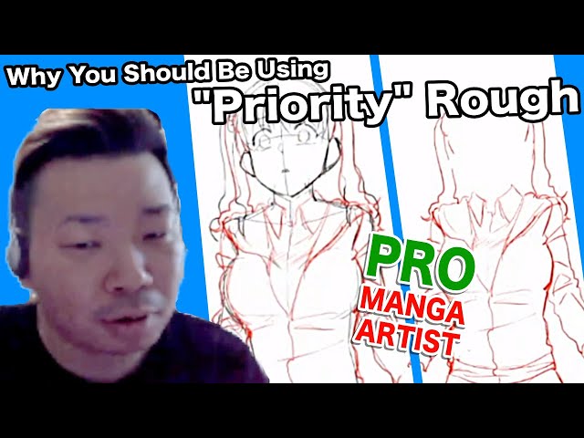 STOP ERASING! Use a "Priority Rough" Instead!｜Pro Mangaka Tips while drawing